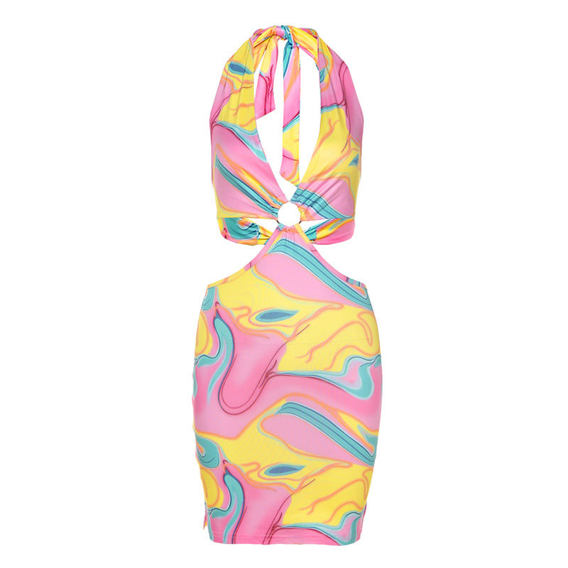 Women's Beach Low-cut Backless Dress