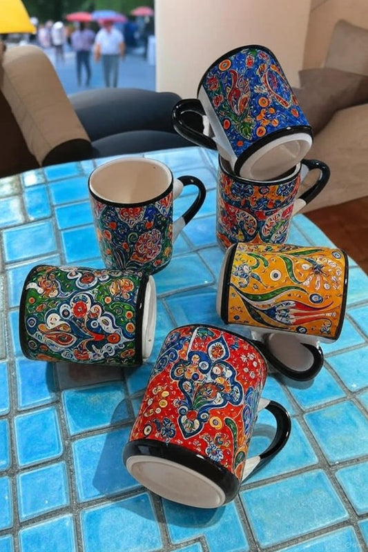 Handmade Ceramic Ethnic Mugs