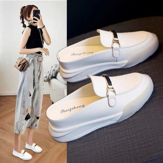 Baotou Small White Platform Sandals