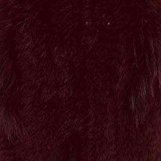 Rabbit Fur Woven Triangle Shawl