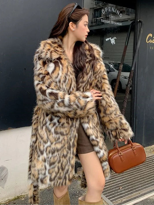 Long Fox Fur Coat