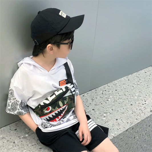 Little Shark Children's Chest Bag