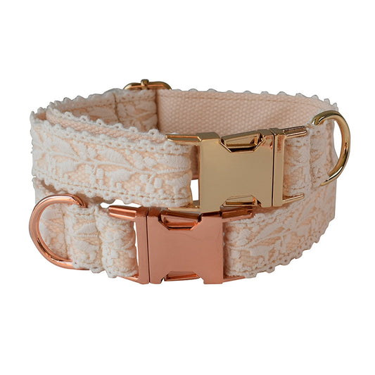 Leaf Lace Pet Metal Collar