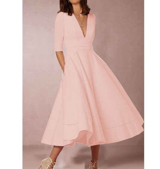 Retro 60s Swing Sleeve Dress
