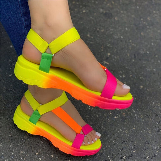 Fish mouth sandals