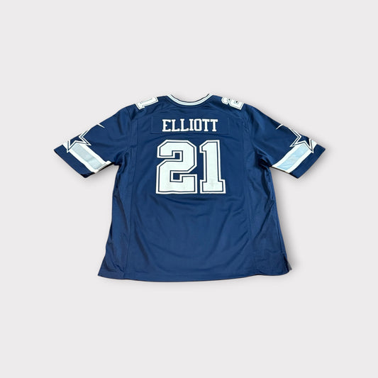 Ezekiel Elliott Dallas Cowboys Nike NFL Game Jersey Mens Large Blue