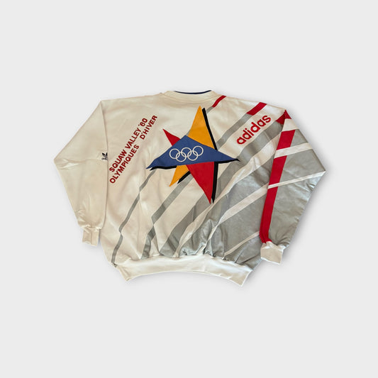 Vintage 1980s Adidas 2nd Winter Olympics St. Moritz 1928 Sweatshirt Size XL