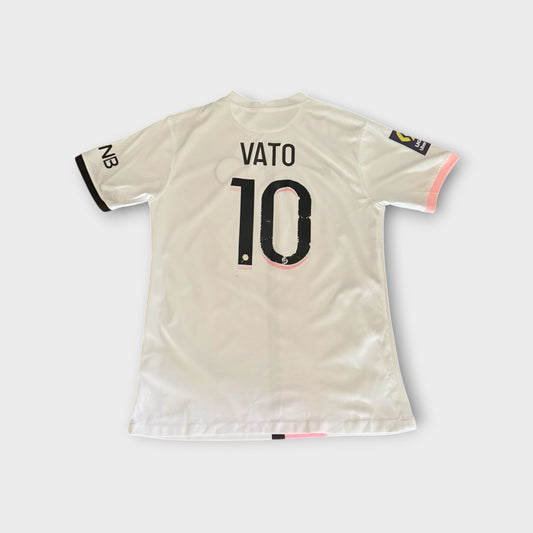 Nike PSG #10 Vato Jersey 2021-22 Paris Saint Germain White Pink Soccer Shirt Men’s Size Small