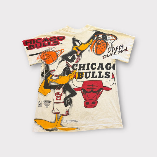 Vintage 1993 Chicago Bulls Daffy Duck Warner Bros NBA Changes Tee Jordan Rare