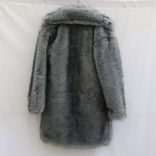 Men's Fox Fur Long-cut Coat
