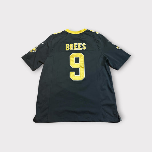 Nike NFL On Field New Orleans Saints Drew Brees #9 Black Jersey Size L