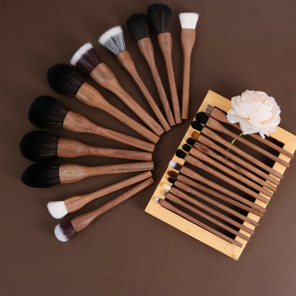 Vintage Soft Black Walnut Makeup Brush