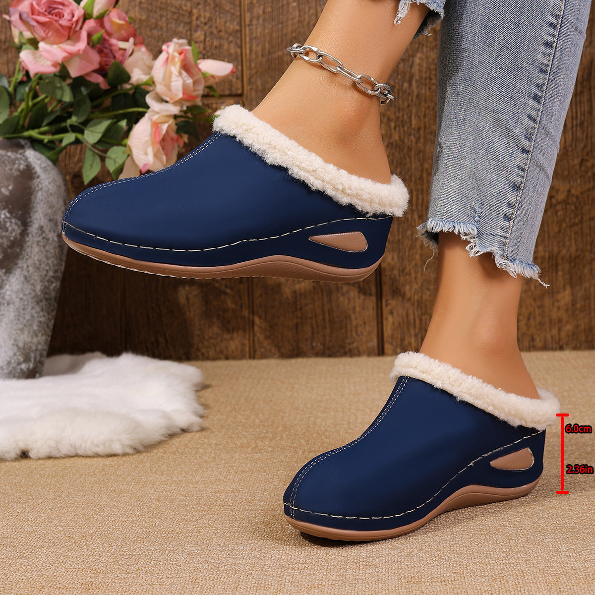 Plush Wedges Sandals