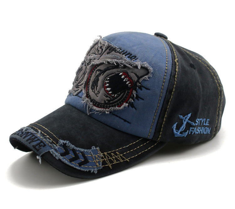 Shark Denim Baseball Caps
