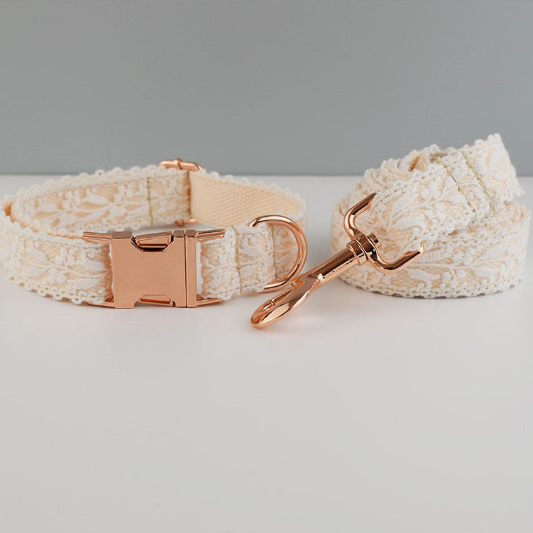 Leaf Lace Pet Metal Collar