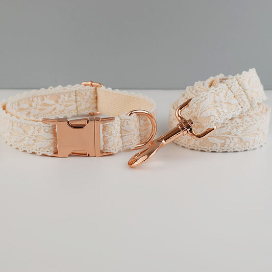 Leaf Lace Pet Metal Collar