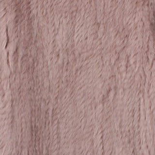 Rabbit Fur Woven Triangle Shawl