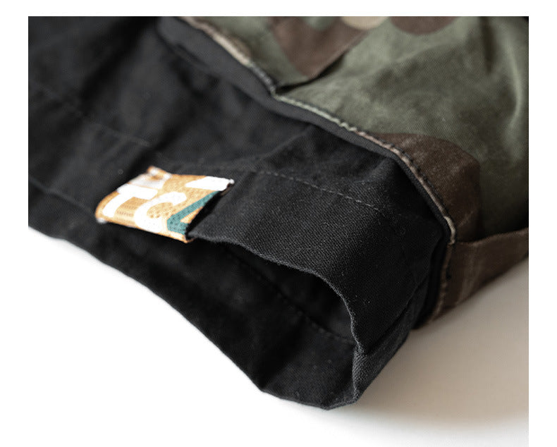 Multi Pocket Camo Cargo Shorts