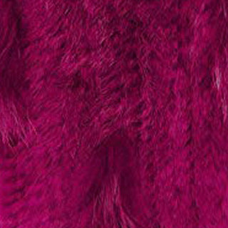 Rabbit Fur Woven Triangle Shawl