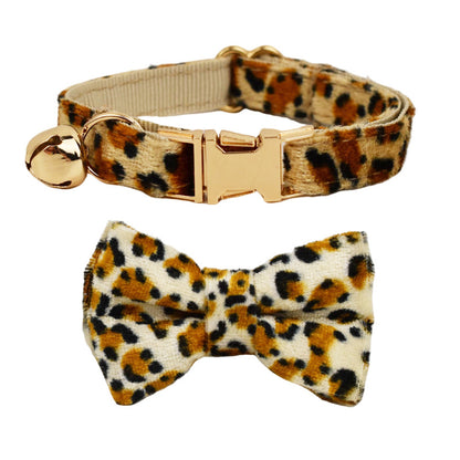 Cute Bell Bow Scarf Pet Collar