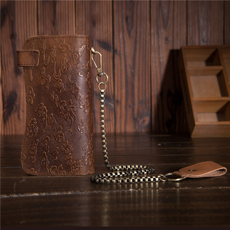 Dragon Grain Vintage Leather Wallet