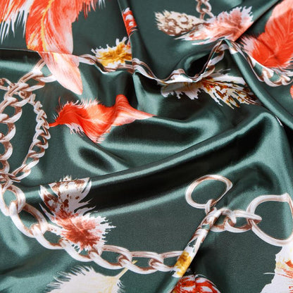 Silk Satin Equestrian Style Scarf