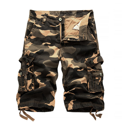 Camo Printed Cargo Shorts
