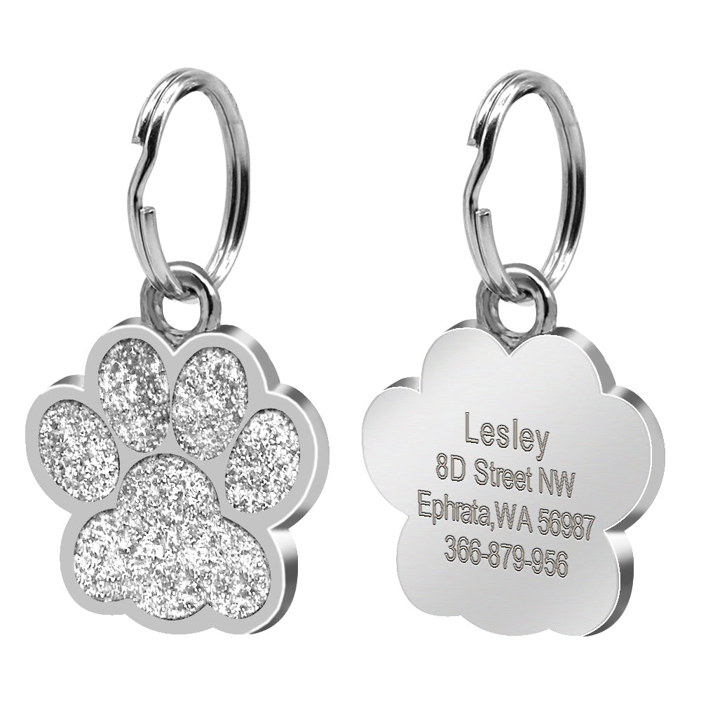 Footprint pet tag
