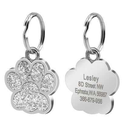 Footprint pet tag