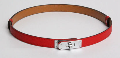 New kelly leather thin belt