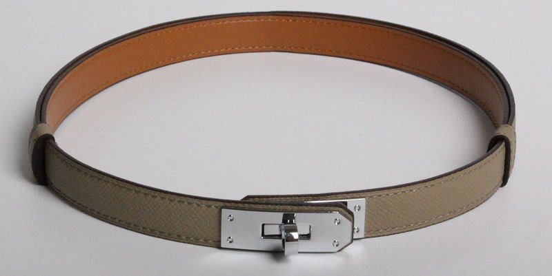 New kelly leather thin belt