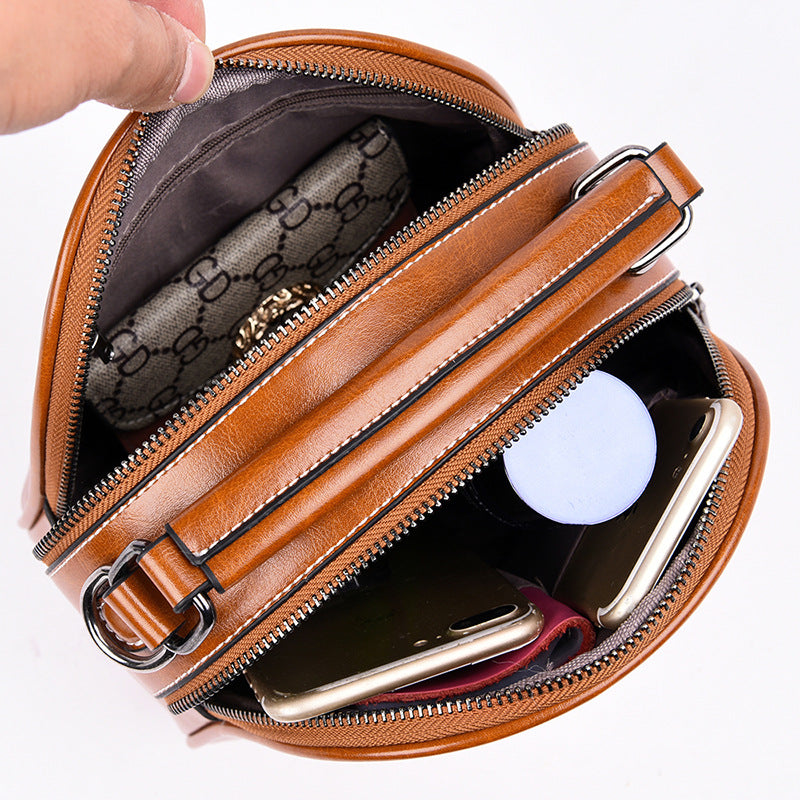 Versatile stitching handbag