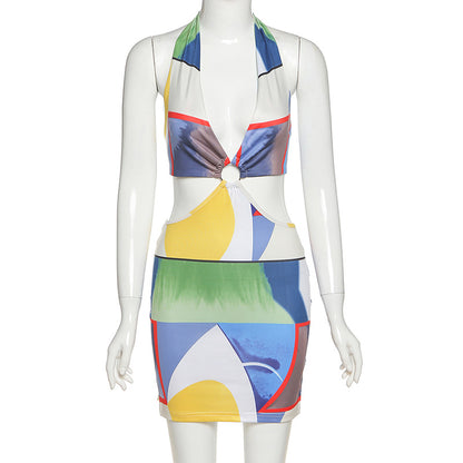 Women's Beach Low-cut Backless Dress