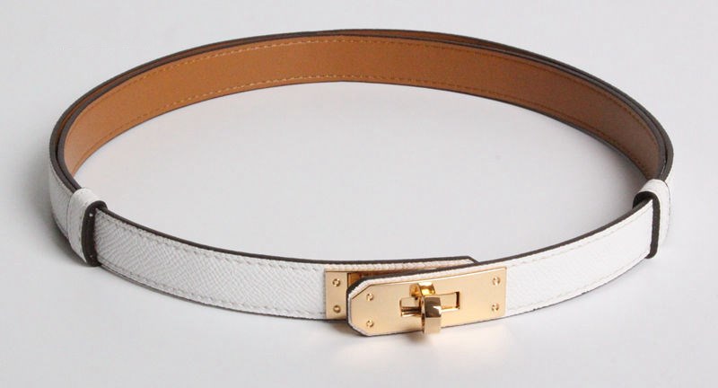 New kelly leather thin belt