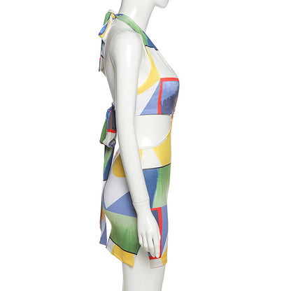 Women's Beach Low-cut Backless Dress