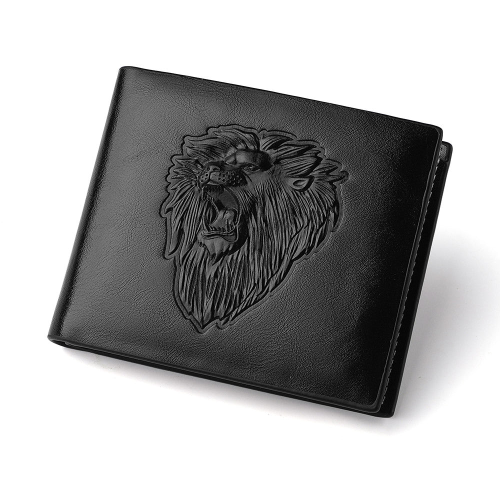Men's Lion Embossed Wallet