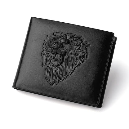 Men's Lion Embossed Wallet