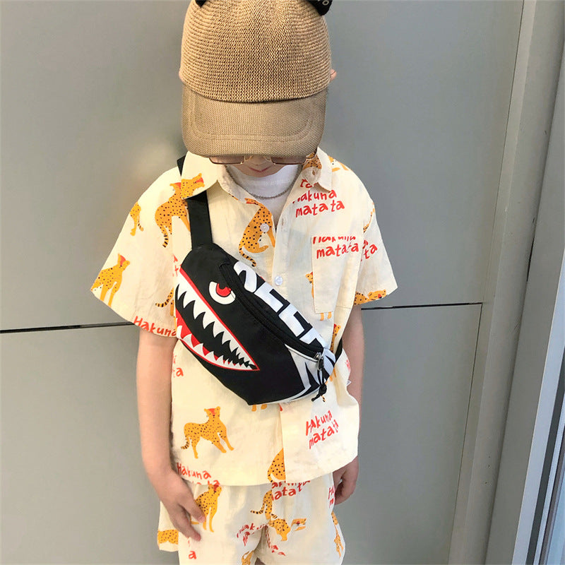 Little Shark Children's Chest Bag