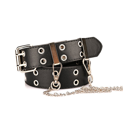 Punk Style Chain Decorative Belt
