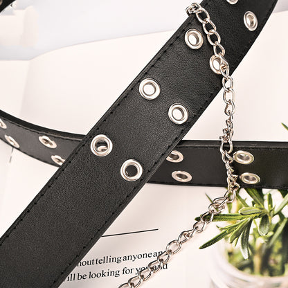 Punk Style Chain Decorative Belt