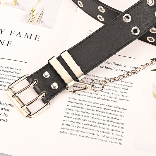 Punk Style Chain Decorative Belt