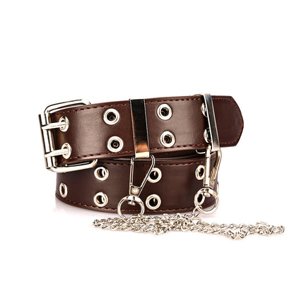 Punk Style Chain Decorative Belt