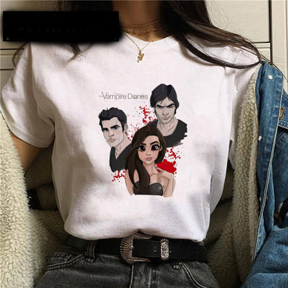 Women's Vampire Dairies Cotton T-shirt