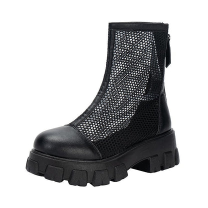 Women's Rear Zipper Sandals