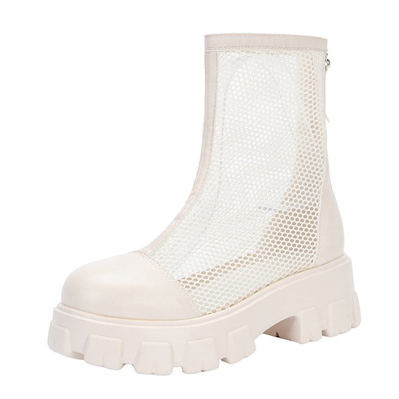 Women's Rear Zipper Sandals
