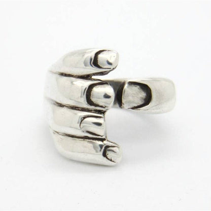 Gothic Carved Hand Ring