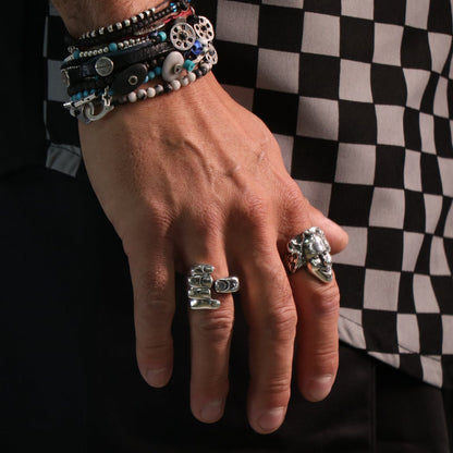 Gothic Carved Hand Ring