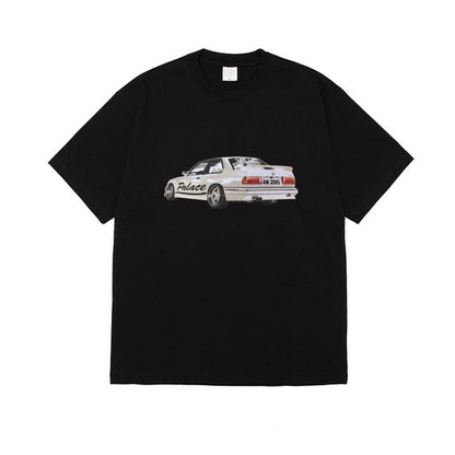 Car Print Short-Sleeved T-Shirt
