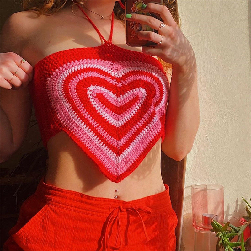 Patchwork Crop Top For Women