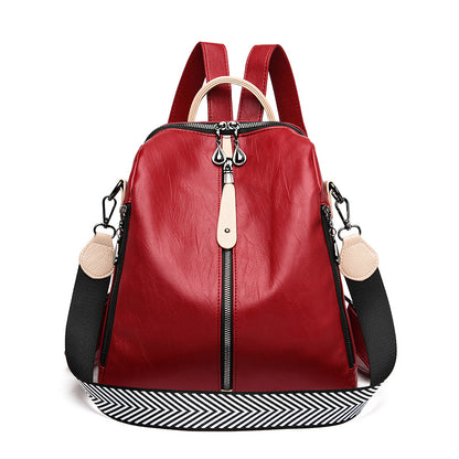 Women Soft Leather Backpack